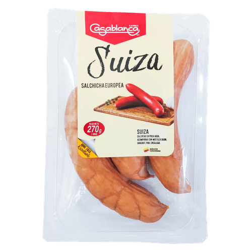 SALCHICHA SUIZA CASABLANCA  x 270GR