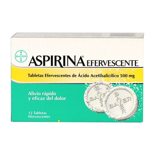 ASPIRINA EFERVECENTE BAYER 12UN x 500MG