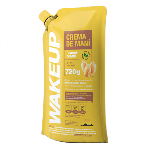 CREMA DE MANI NATURAL WAKEUP *720 GR