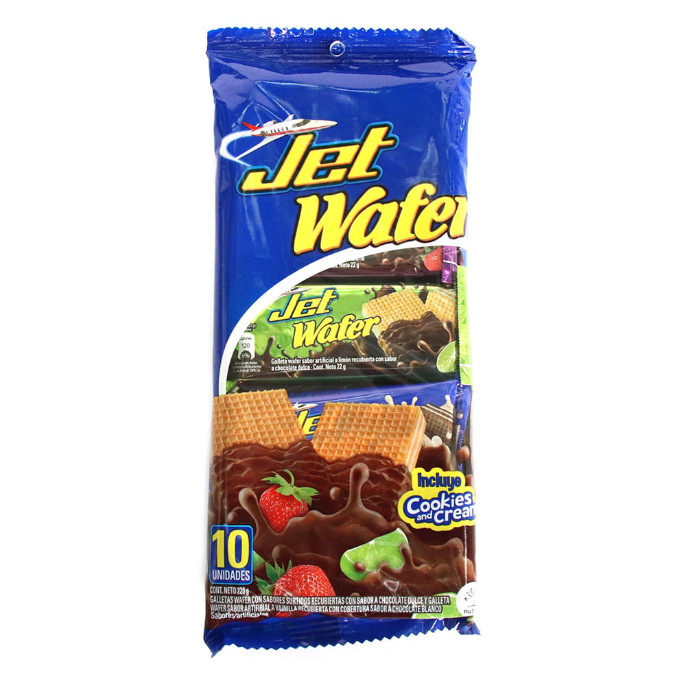 CHOCOLATINA JET WAFERS SURTIDA x 220GR