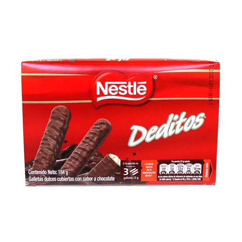 DEDITOS GALLETA RECUBIERTA  x 184GR