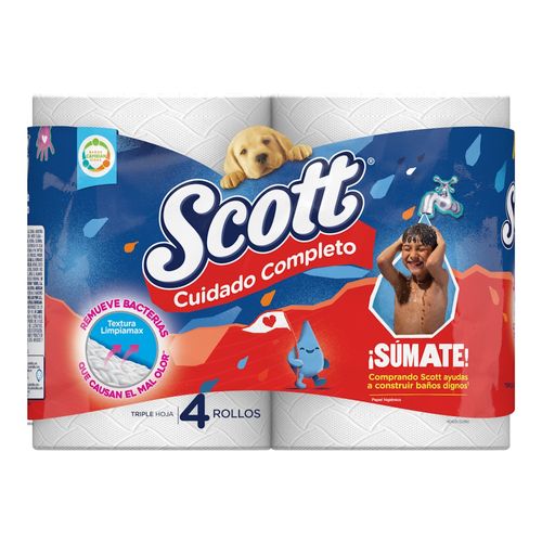 PAPEL HIGIENICO SCOTT CUIDADO *4 UND