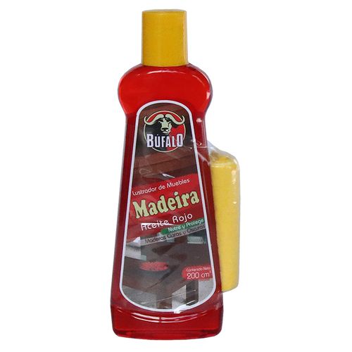 ACEITE ROJO  MUEBLES x 200ML+PAÑO BUFALO