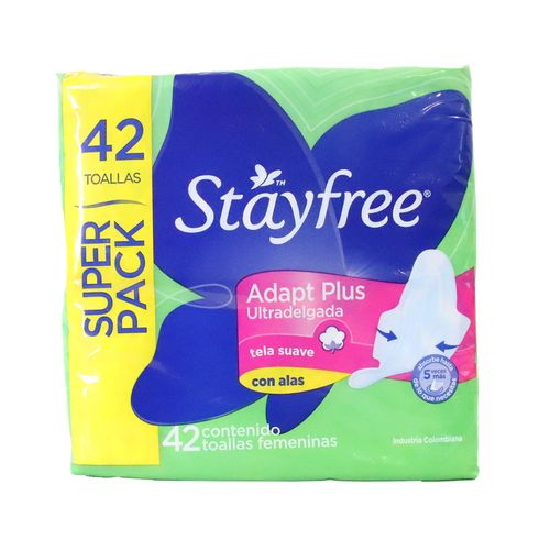 TOALLA HG PLUS ULTRADELG STAYFREE*42UND