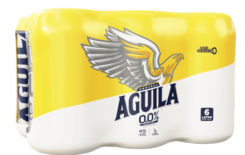 CERVEZA AGUILA CERO LATA 6*330ML