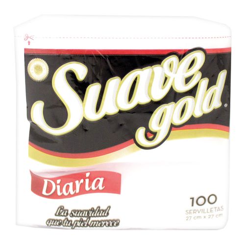 SERVILLETA SUAVE GOLD DIARIA  x 100 UND