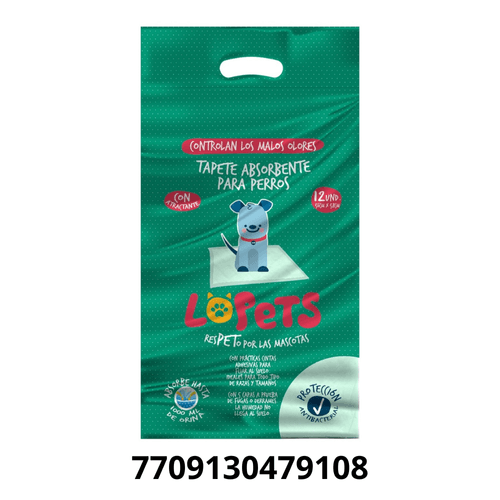 TAPETE ABSORBENTE LOPETS*12UND