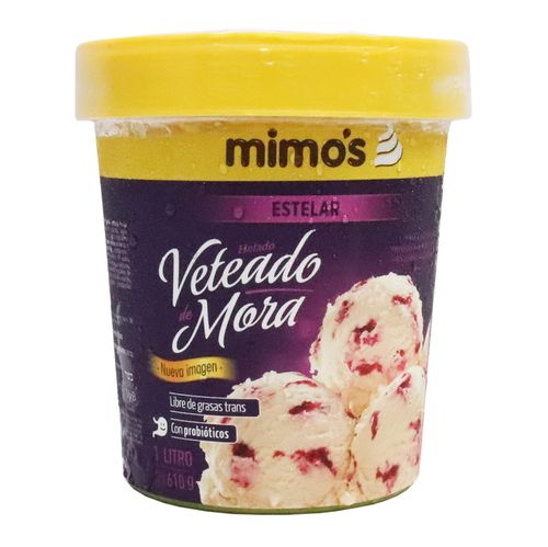 HELADO VETIADO MORA  x 1L MIMO`S