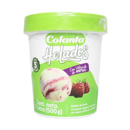 HELADO VETEADO MORA COLANTA*580 GR