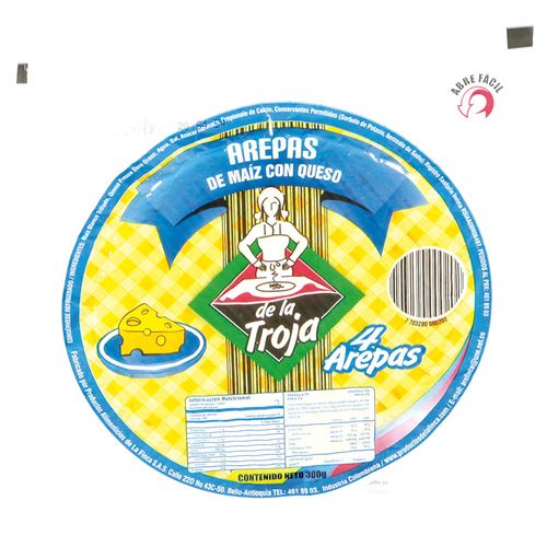 AREPA DE QUESO TROJA X 5 UNDS