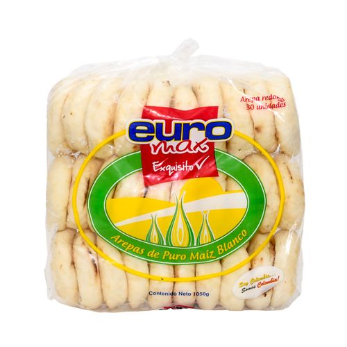 AREPAS EUROMAX BLANCA REDONDA  x 1050 Gr
