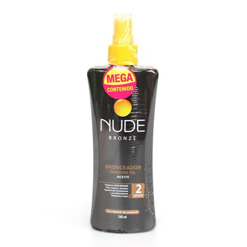 BRONCE ACEITE NUDE BRONZE SPF4  X2 $ ESP