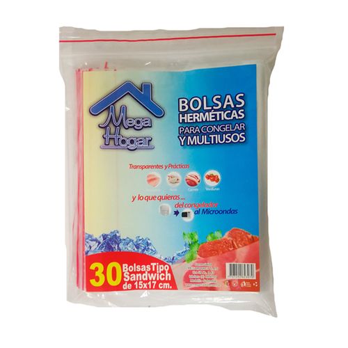 BOLSA ZIPPER MEGAHOGAR 15 x 17 CM