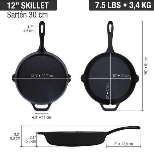 SARTEN VICTORIA 30 CM ESMALTADO