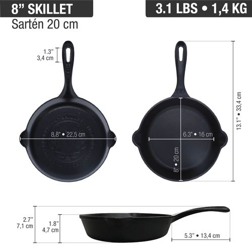 SARTEN VICTORIA 20CM ESMALTADO