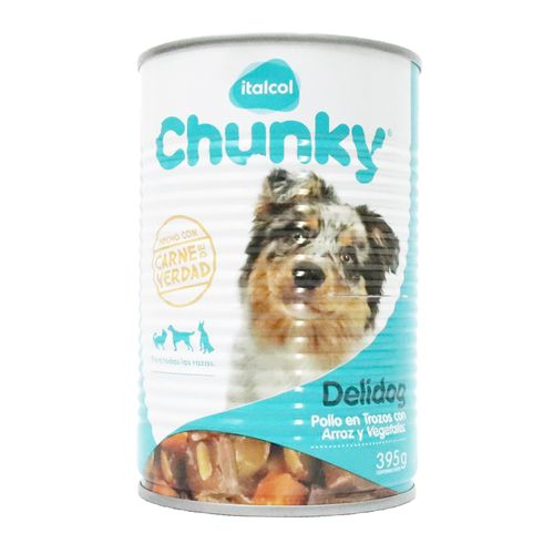 DELIDOG TROZOS DE POLLO LATA  x 395 GR