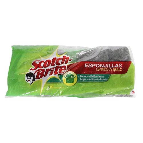 ESPONJILLA SCOTCH BRITE  x 12U