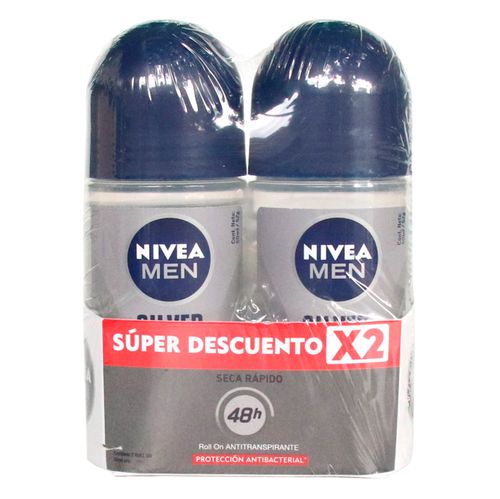 DEO SILVER ROLLON NIVEA x 2 $ESPECIAL