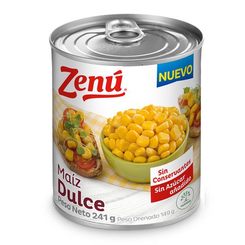 MAIZ DUCLE LATA ZENU  x 241 GR
