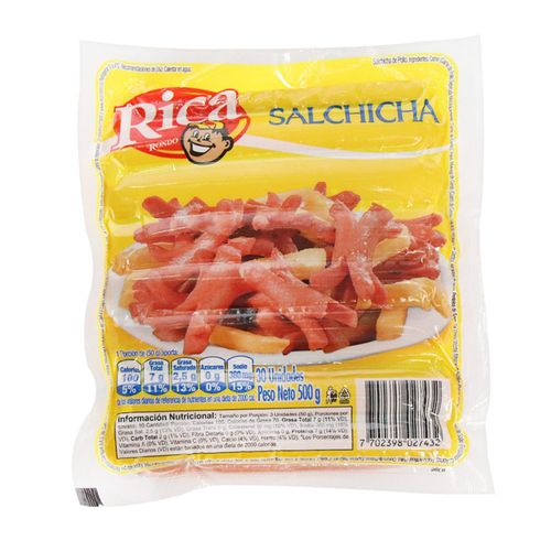 SALCHICHA RICA*500GR