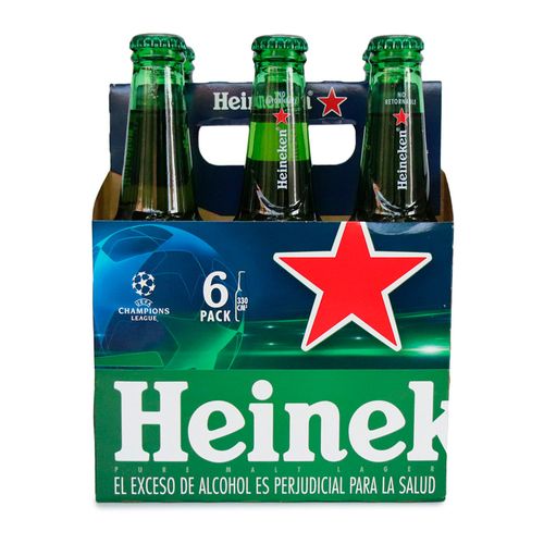 CERVEZA HEINEKEN NAL BOT 6 UND x 330ML