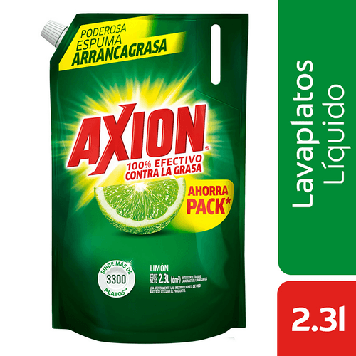 LAVAPLATOS LIQ LIMON AXION x2,3LT