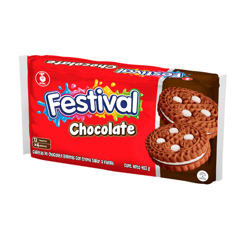 GALLETAS FESTIVAL CHOCO  x 403GR