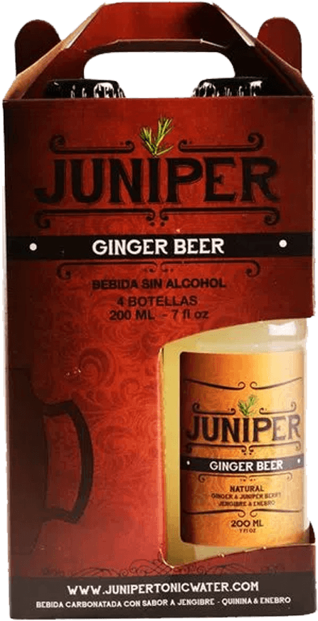 AGUA TONICA GINGER BEER JUNIPER 4*200ML
