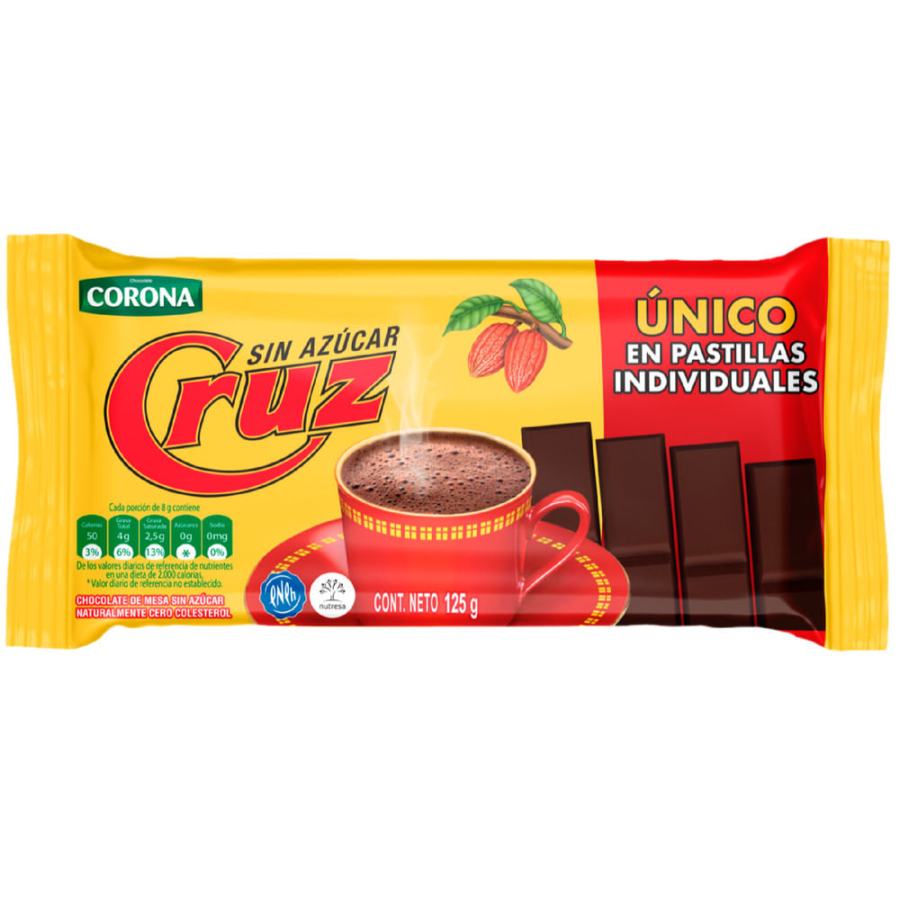 Chocolate Corona Sin Azucar 166.4 g