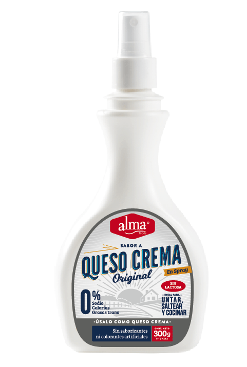 MANTEQUILLA SPRAY QUESO CREMA ALMA*300GR