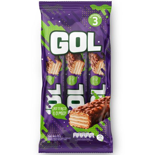 CHOCOLATINA GOL BANDEJA X3  x 31GR