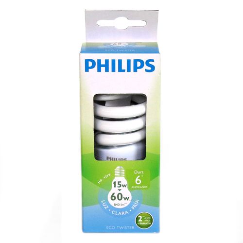 BOMBILLO ECOHOME TWISTER 15W PHILLIPS