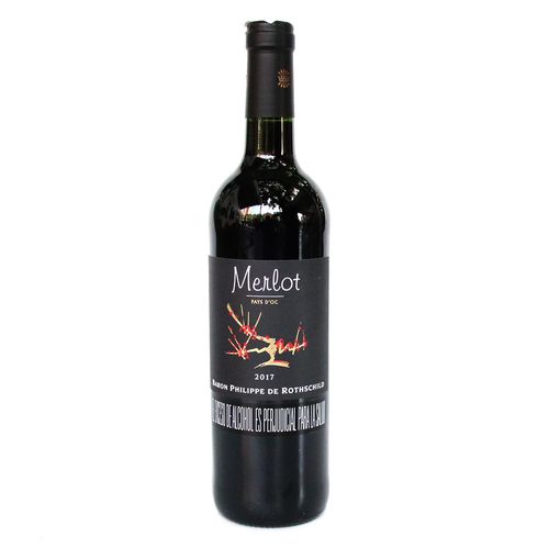 VINO BARON PHILIPPE DE ROT MERLOT*750 ML