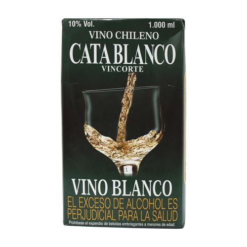 VINO BLANCO CATA TETRAPACK  x 1000 ML