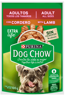 POUCH DOGCHOW ADULTOS TAMAÑOS CORD*100GR
