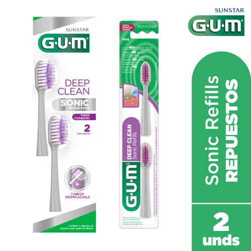 REPUESTO CEPILLO GUM SONIC POWER*2UND