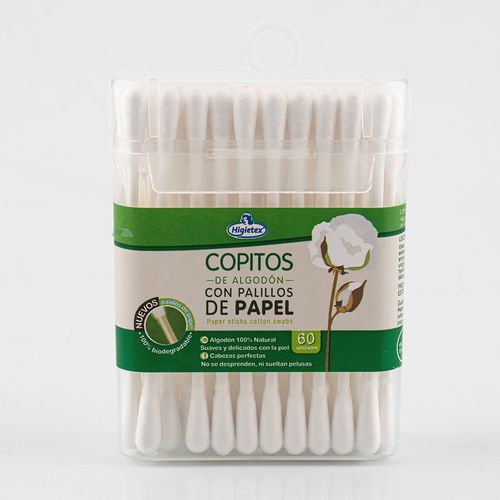 COPITOS ALGODON ECOLOGICO HIGIETEX*60UN