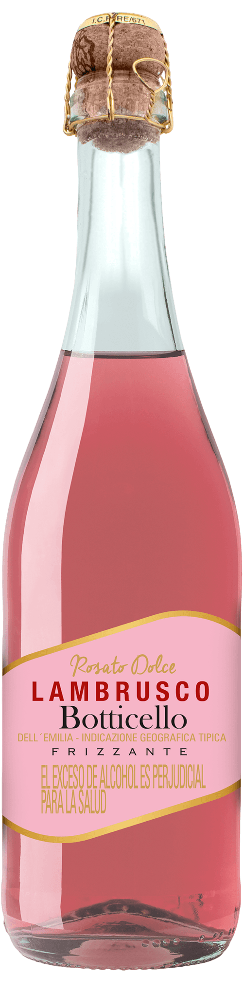 VINO LAMBRUSCO BOTTICELLO ROSATO*750ML