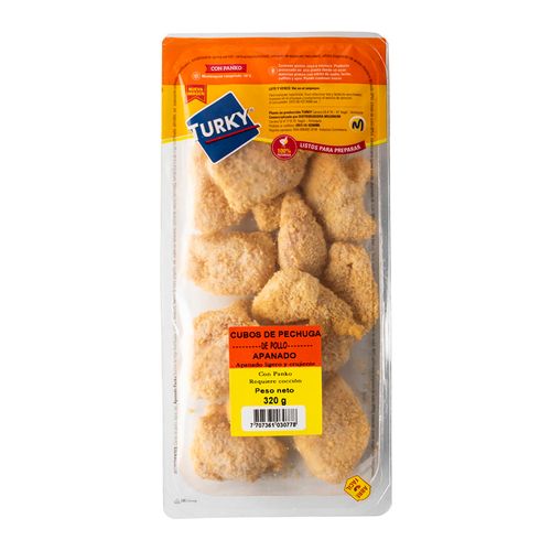 CUBOS DE PECHUGA APANADO TURKY * 320 GR