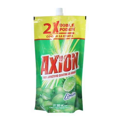 LAVAPLATOS LIQUIDO AXION LIMON  x 360ML