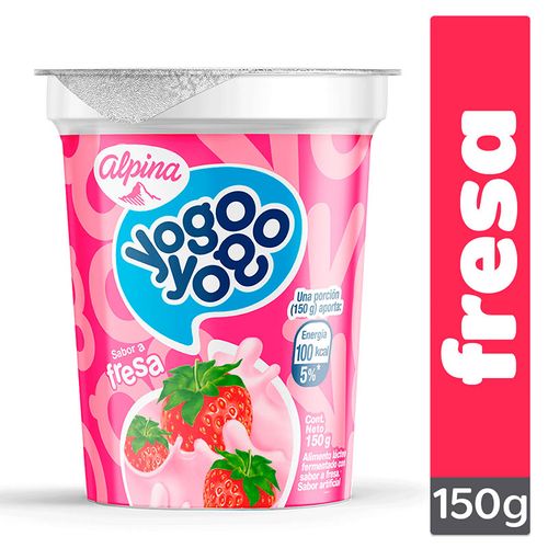 YOGO YOGO VASO FRESA x 150 GRS