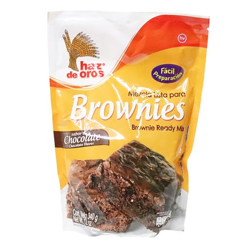 MEZCLA BROWNIES HAZ DE OROS  x 340 GR