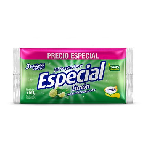JABON ESPECIAL LIMON  x 750 X3 UNDS