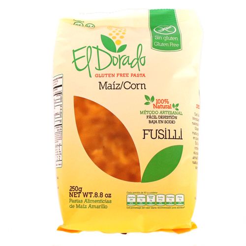 PASTA DE MAIZ FUSILLI EL DORADO x 250GR