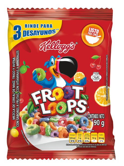 CEREAL KELLOGGS FROOT LOOPS  x 90GR