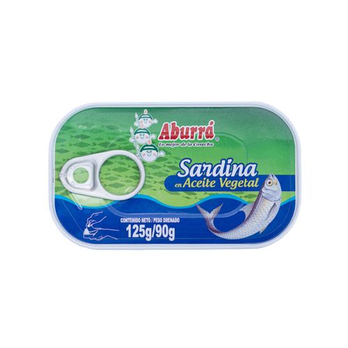 SARDINA ABURRA EN ACEITE VEGETAL*125GR