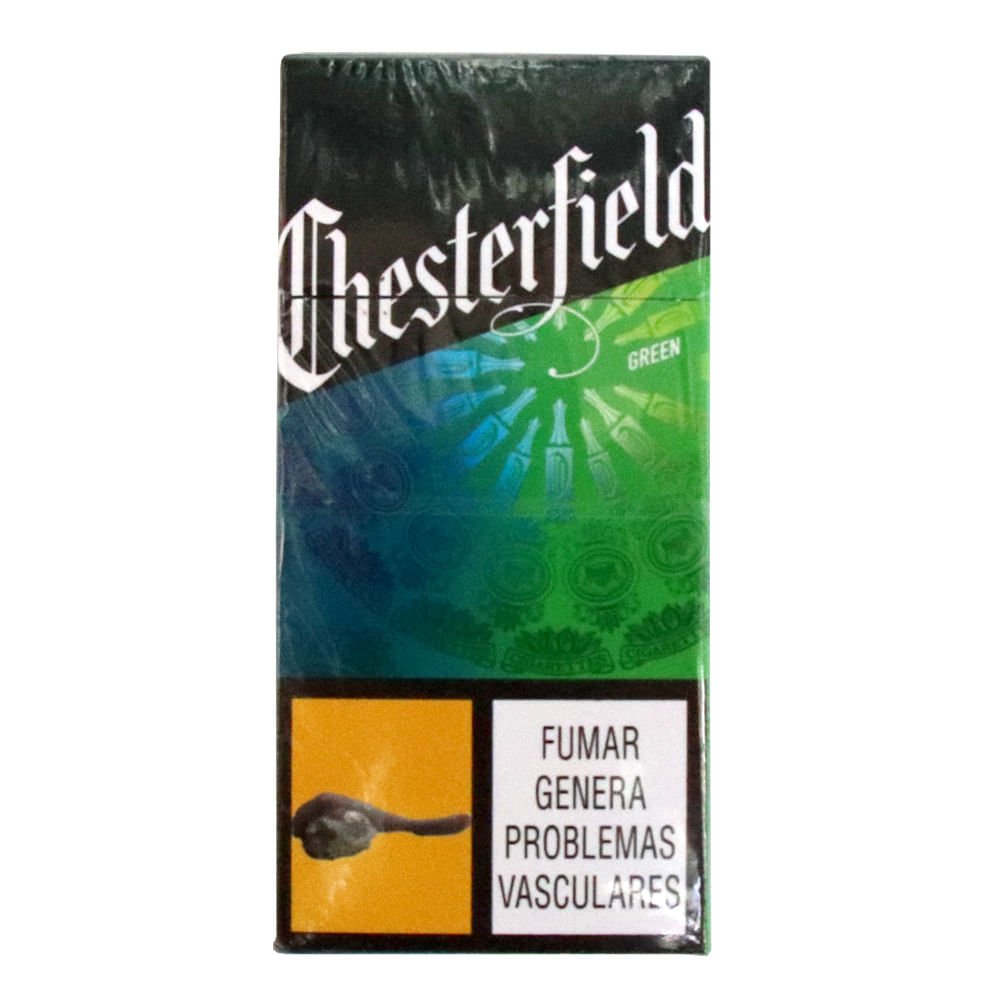 CIGARRILLO CHESTERFIELD GREEN REMI BOX10