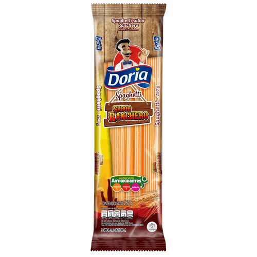 SPAGUETTI DORIA SABOR RANCHERO  x 250GR
