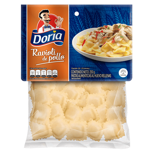 PASTA RAVIOLI CON POLLO DORIA *250GR