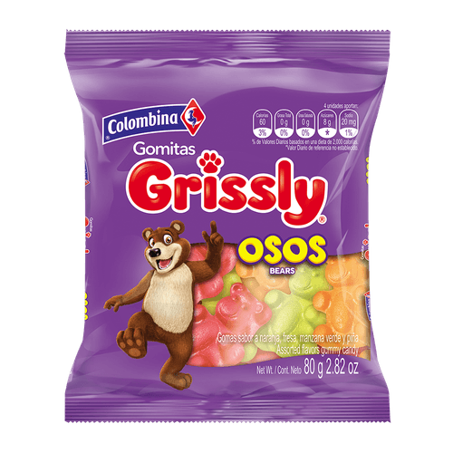GOMA GRISSLY OSOS  x 80GR